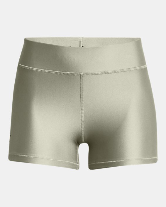 Pantalón corto de talle medio HeatGear® para mujer, Green, pdpMainDesktop image number 3